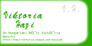 viktoria hazi business card